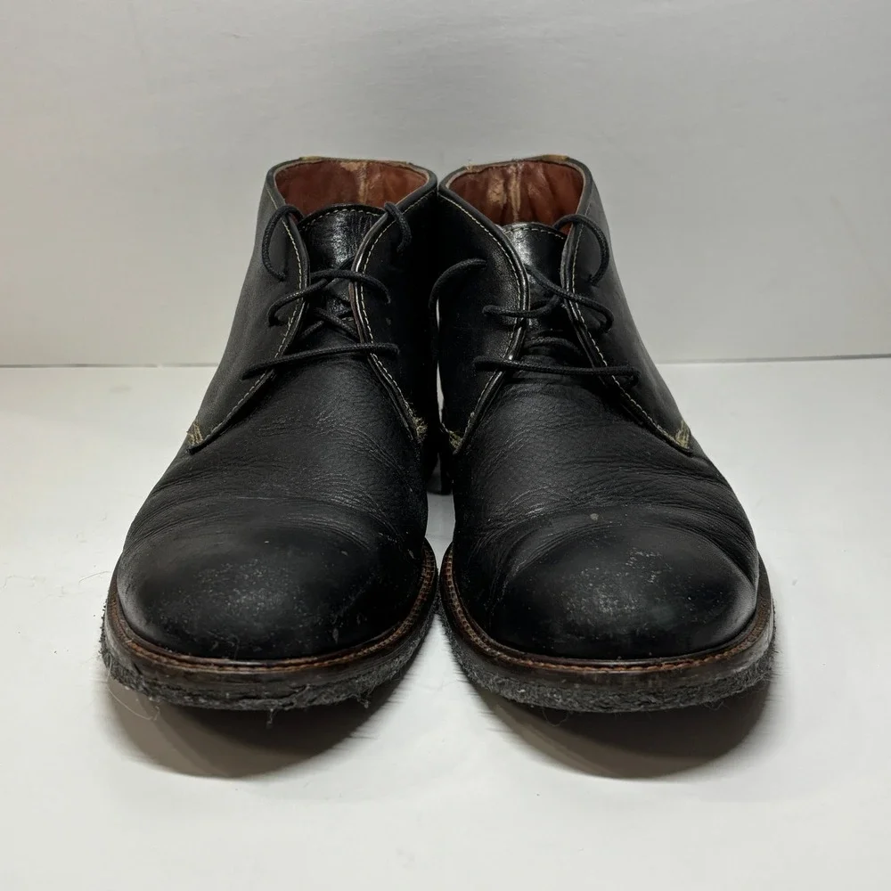 Johnston & Murphy Chukka Boots Mens‎ 11.5 Black Leather Desert Boots Casual
